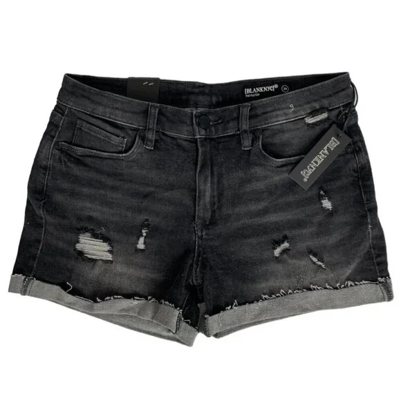 BlankNYC The Fulton Roll Up Shorts - Picture 2 of 13